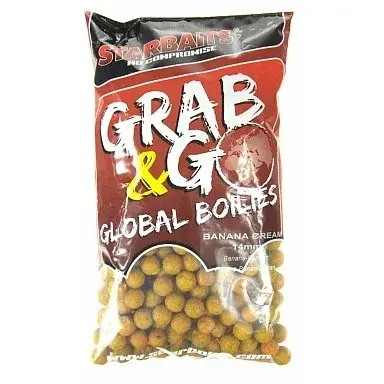 STARBAITS BOILIES G&G GLOBAL BANANA CREAM 20MM/1KG