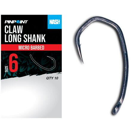 NASH TACKLE CARLIG CLAW LONG SHANK 6BUC/PL NR.2